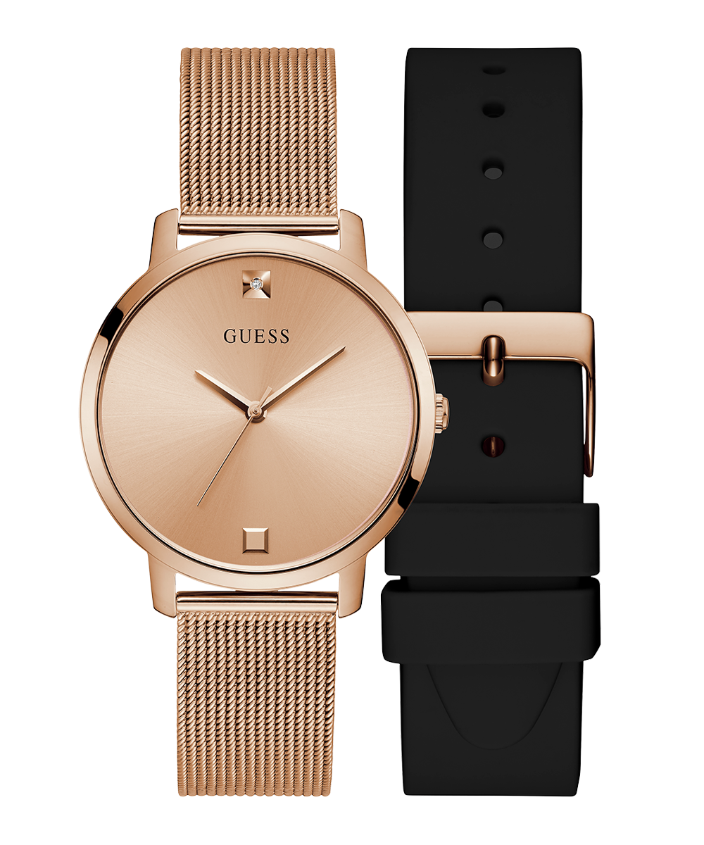 Exclusive Rose Gold Mesh Watch Gift Set