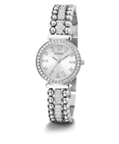 GUESS Ladies Silver Tone Analog Watch