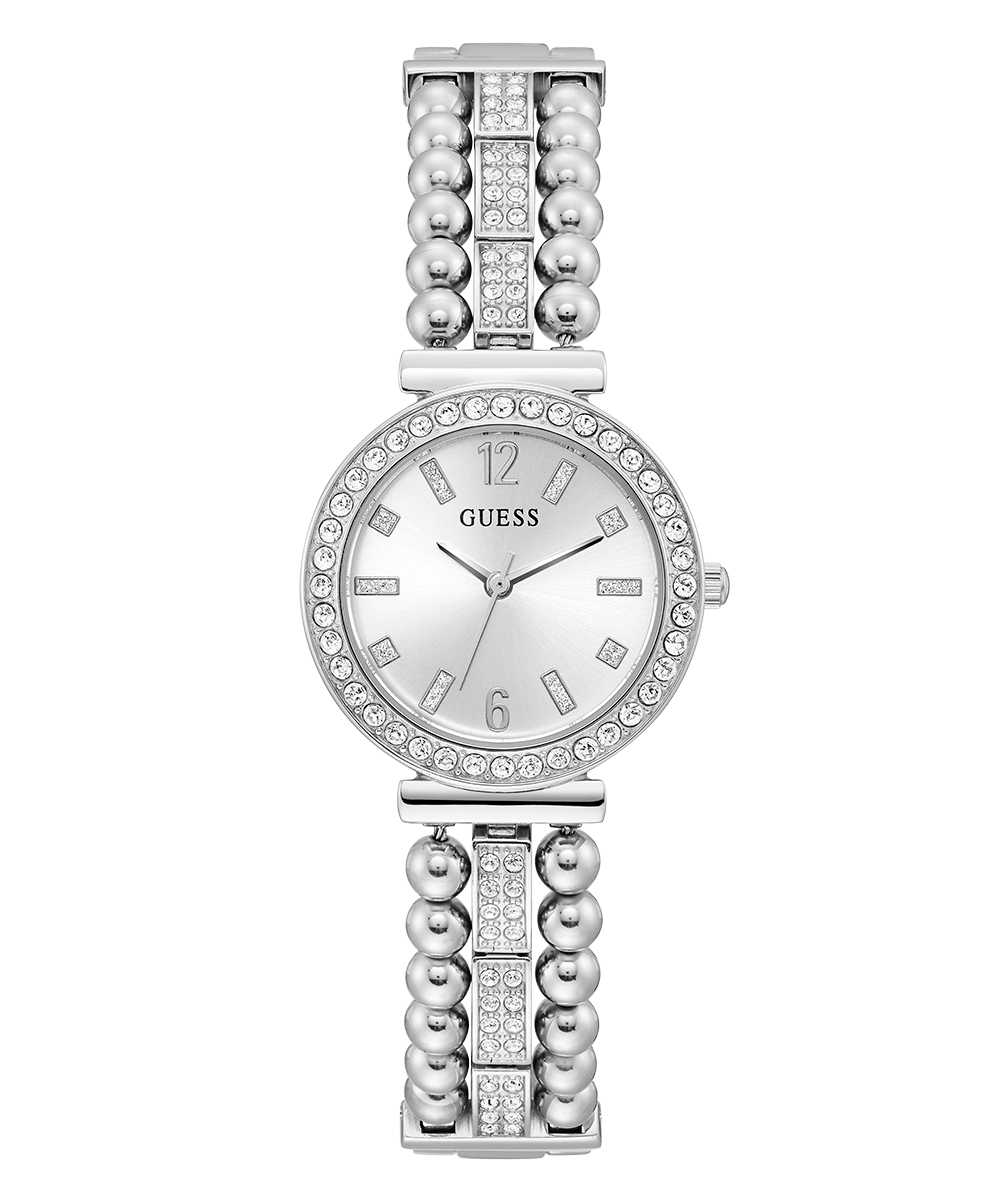 GUESS Ladies Silver Tone Analog Watch