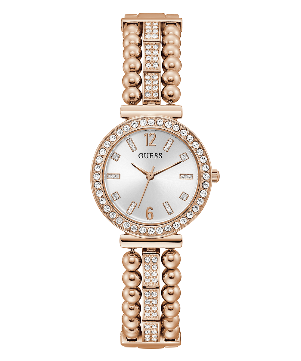 GUESS Ladies Rose Gold Tone Analog Watch