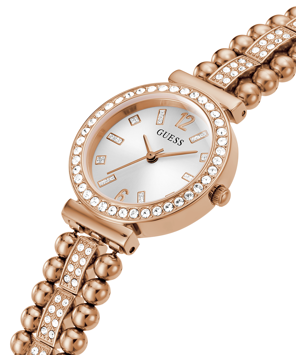 GUESS Ladies Rose Gold Tone Analog Watch
