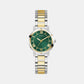 Gd Dawn Women Quartz Green Dial Analog Stainless Steel GW0404L5