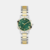 Gd Dawn Women Quartz Green Dial Analog Stainless Steel GW0404L5