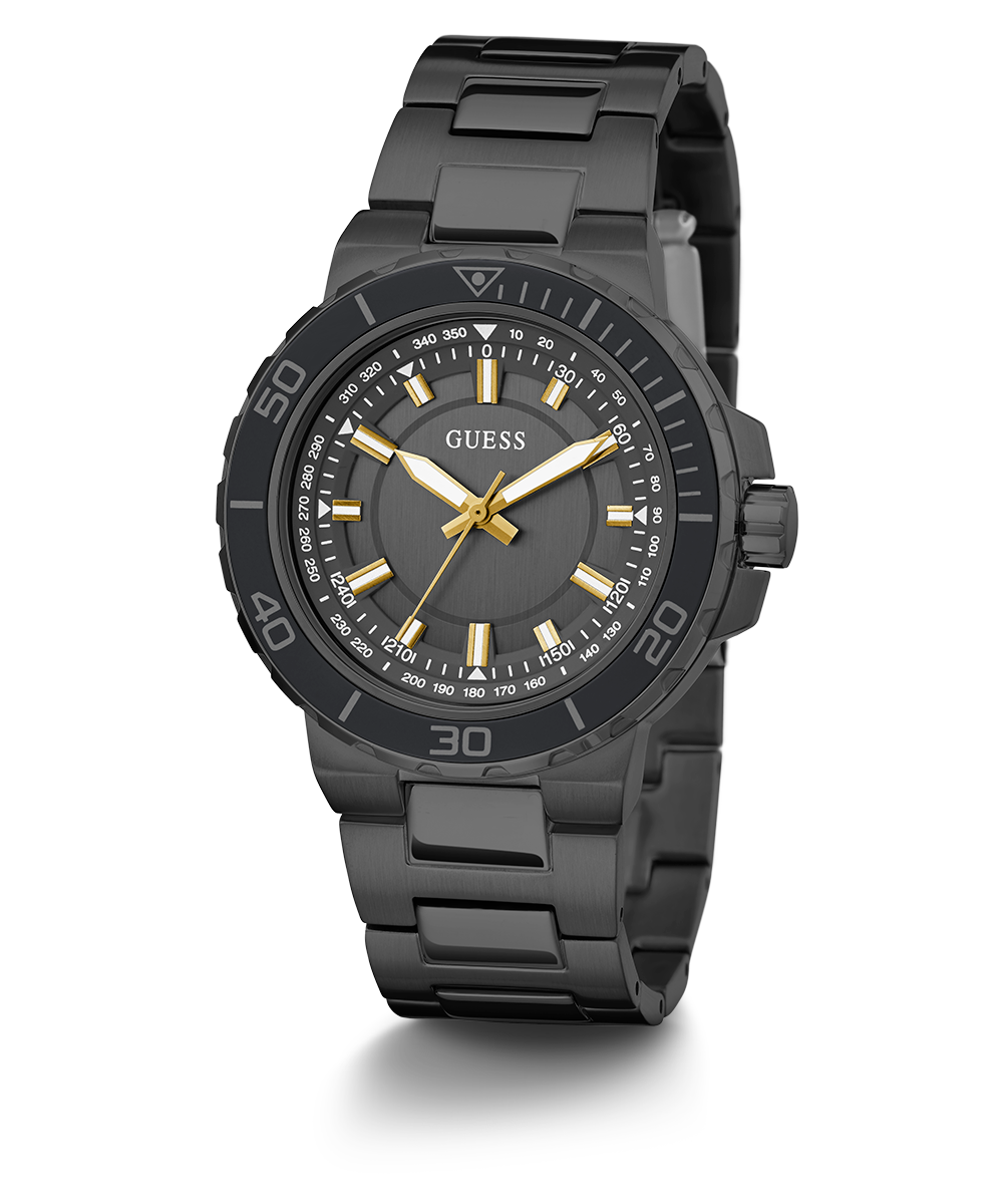 GUESS Mens Black Analog Watch