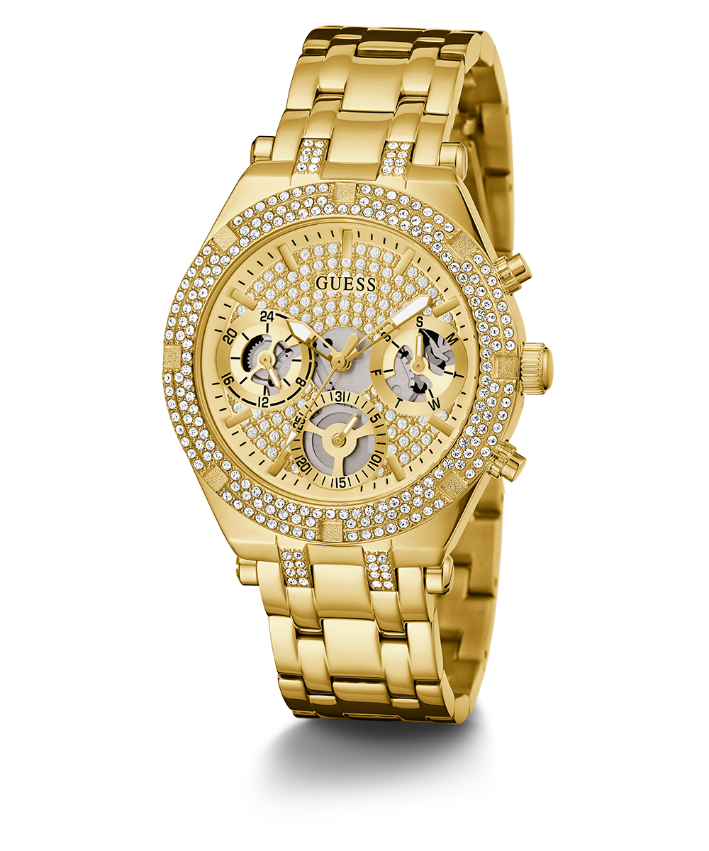 GUESS Ladies Gold Tone Multi-function Watch