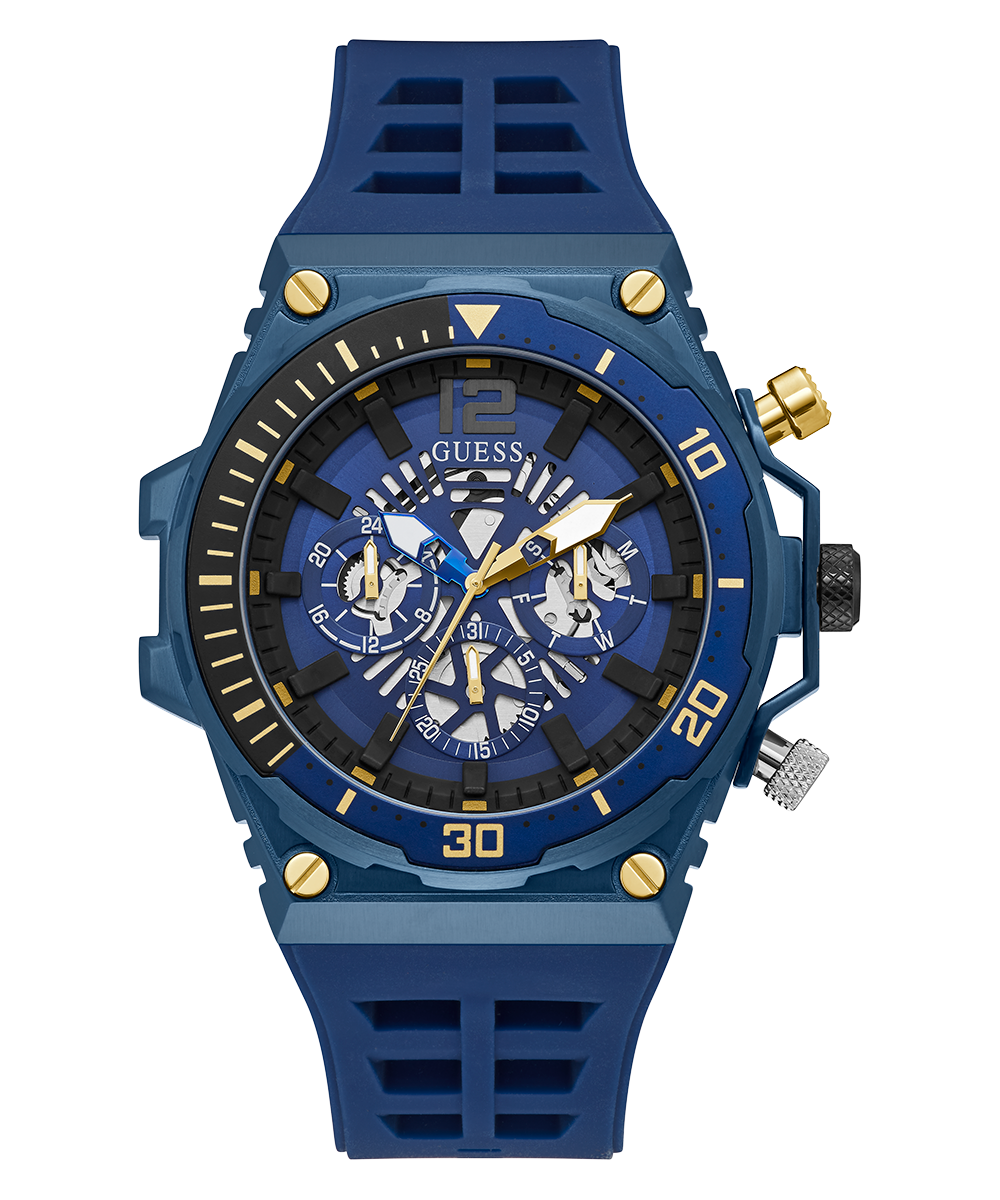 GUESS Mens Blue Multi-function Watch