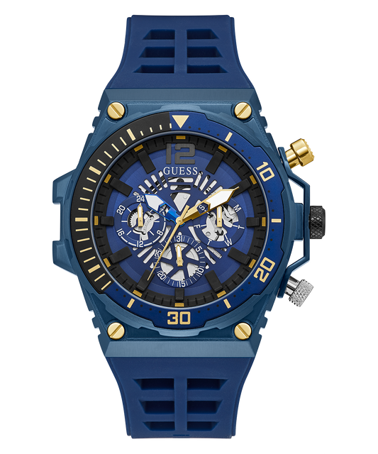 GUESS Mens Blue Multi-function Watch