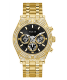 GUESS Mens Gold Tone Multi-function Watch