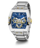 GUESS Mens Silver Tone Multi-function Watch