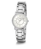 GUESS Ladies Silver Tone Analog Watch