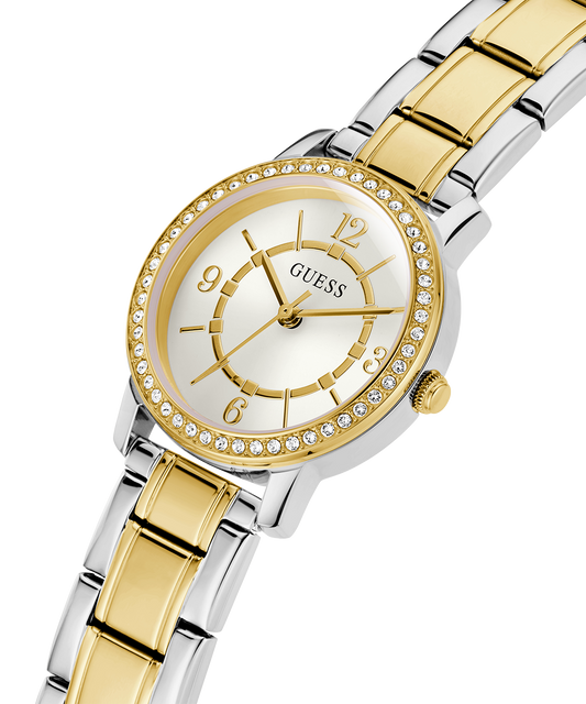 GUESS Ladies Silver Tone/Gold Tone Analog Watch