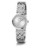 GUESS Ladies Silver Tone Analog Watch