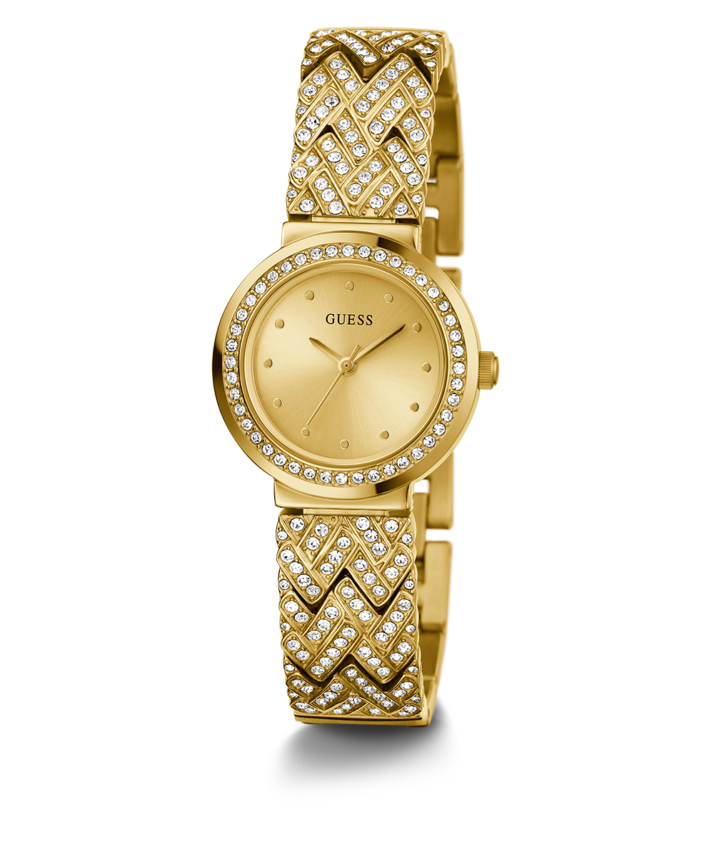 GUESS Ladies Gold Tone Analog Watch