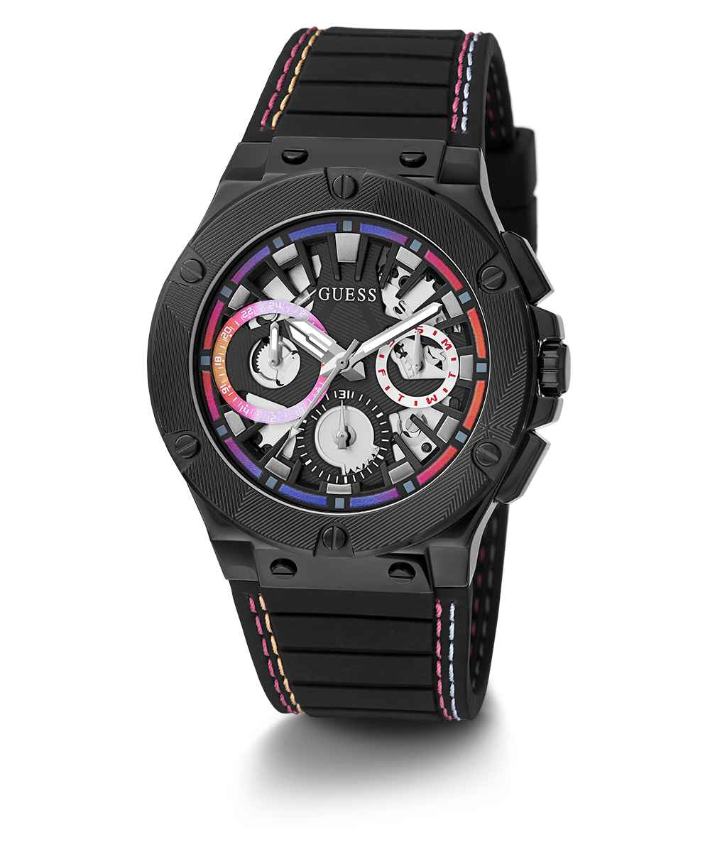 GUESS Mens Black Multi-function Watch