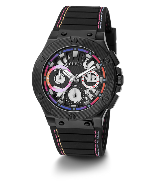 GUESS Mens Black Multi-function Watch