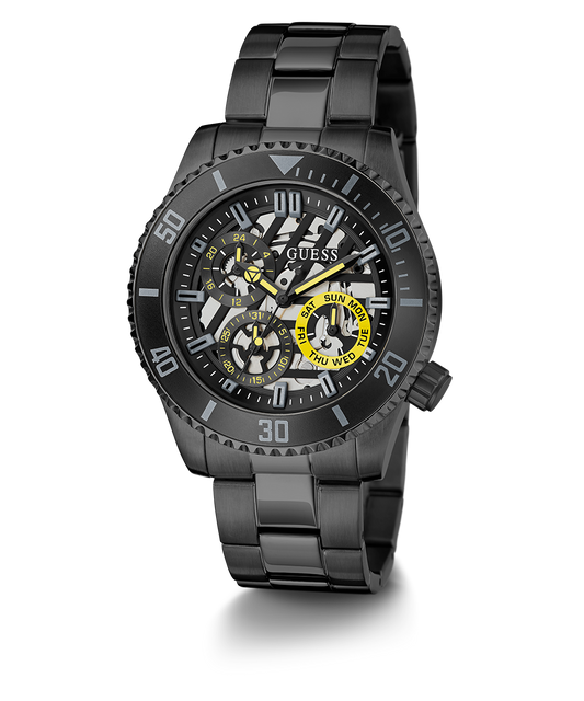 GUESS Mens Black Multi-function Watch