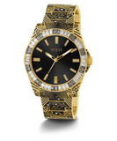 GUESS Mens Gold Tone Analog Watch
