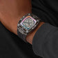 Gt Phoenix Men Quartz Black Dial Analog Stainless Steel GW0499G14