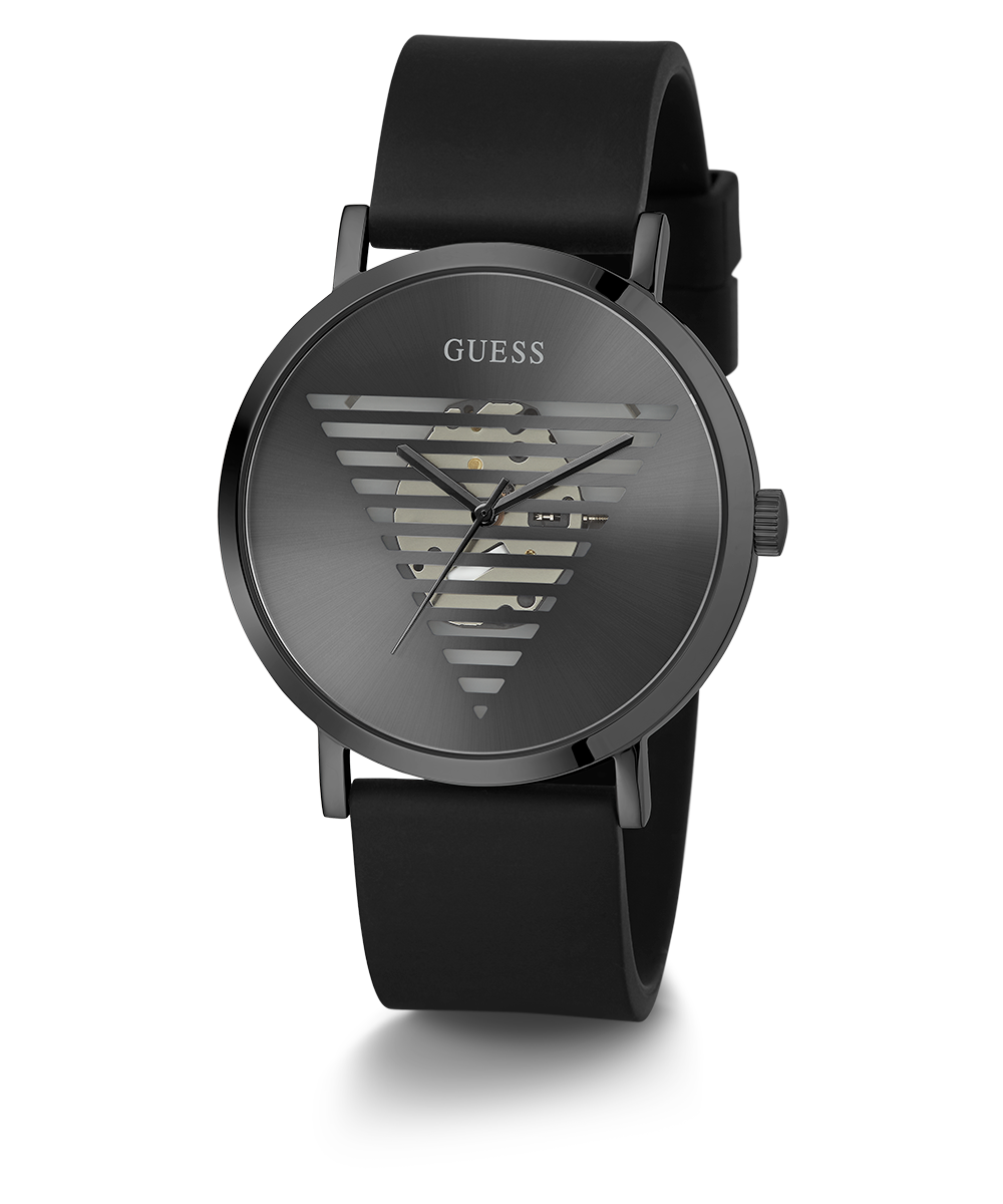 GUESS Mens Black Analog Watch