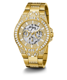 GUESS Mens Gold Tone Multi-function Watch