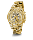 GUESS Mens Gold Tone Multi-function Watch