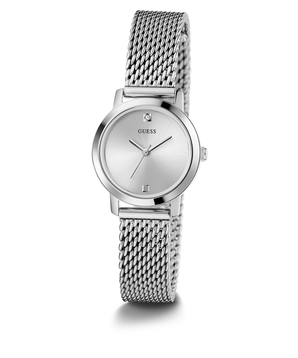 GUESS Ladies Silver Tone Analog Watch