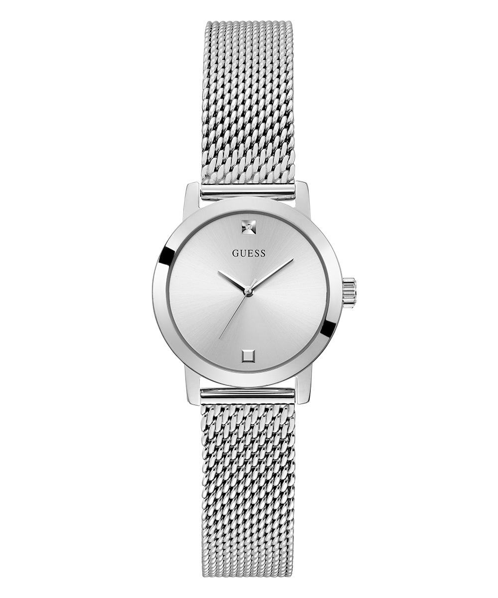 GUESS Ladies Silver Tone Analog Watch