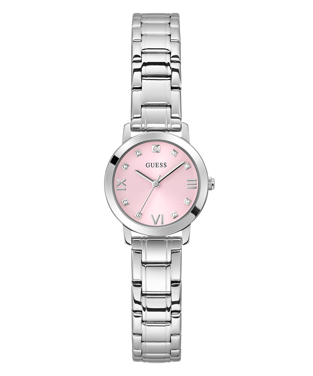GUESS Ladies Silver Tone Analog Watch