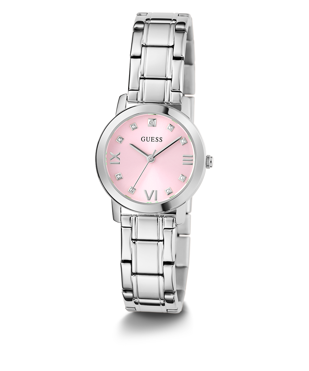 GUESS Ladies Silver Tone Analog Watch