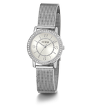 GUESS Ladies Silver Tone Analog Watch