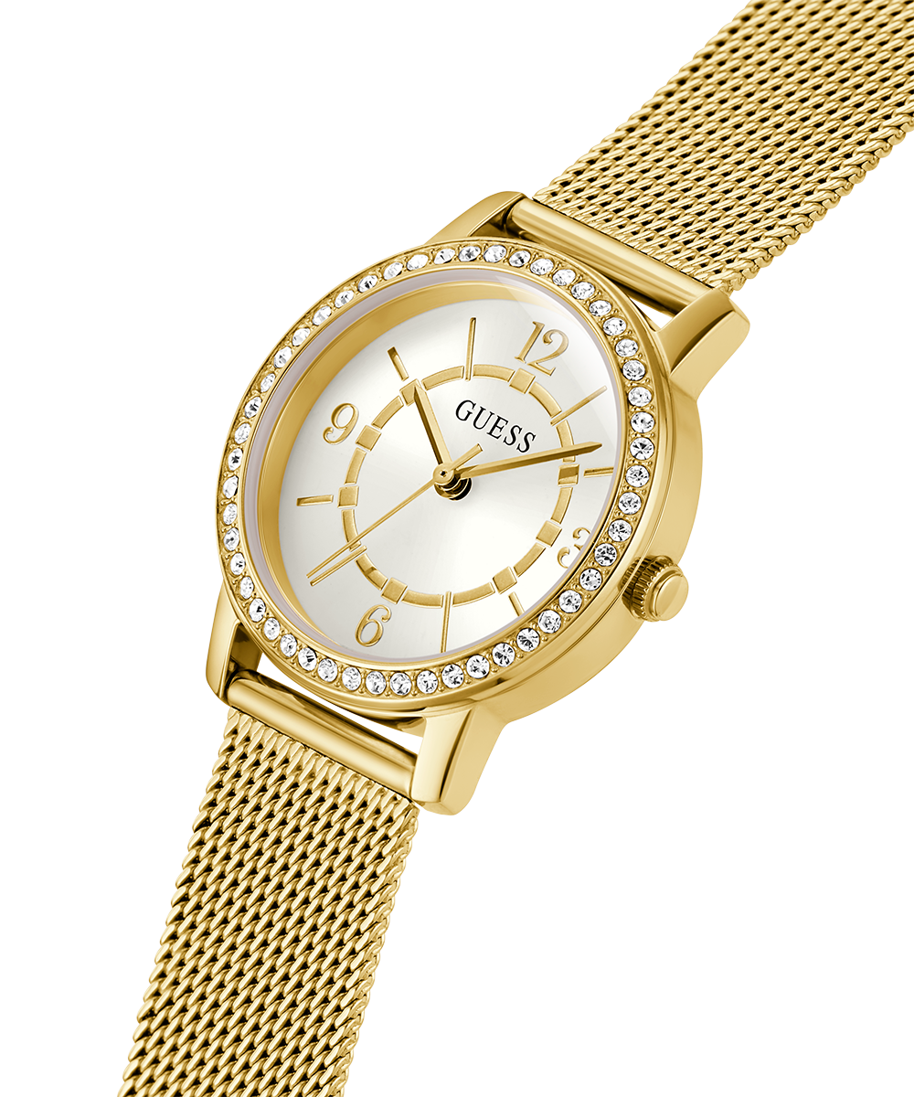 GUESS Ladies Gold Tone Analog Watch