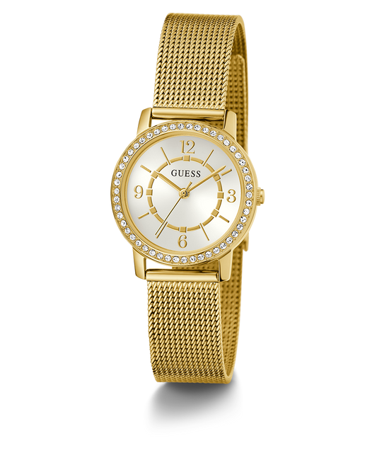 GUESS Ladies Gold Tone Analog Watch