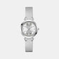 Gd Crystal Clear Women Quartz Silver Dial Analog Stainless Steel GW0535L3