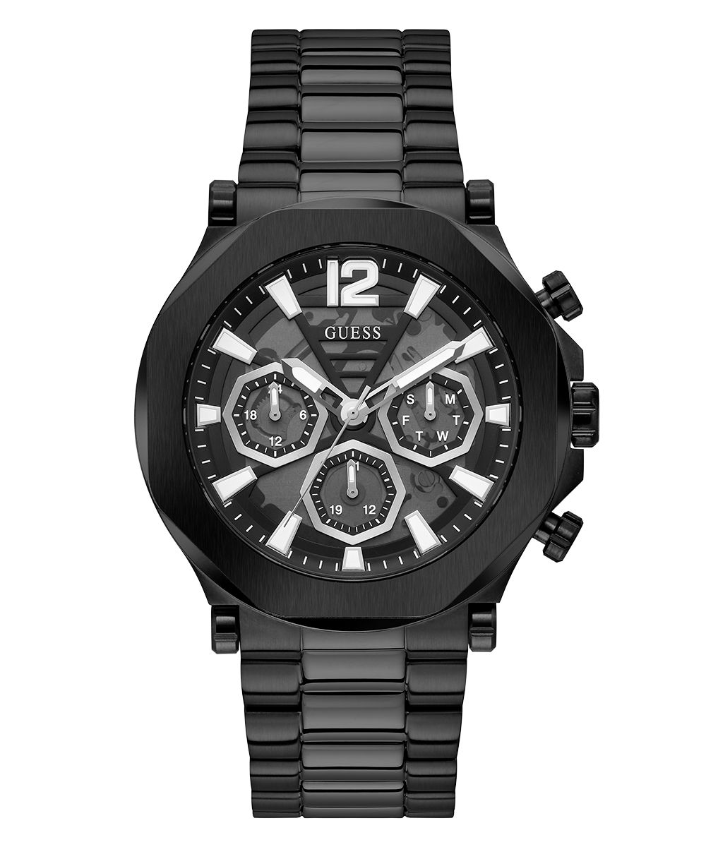 GUESS Mens Black Multi-function Watch