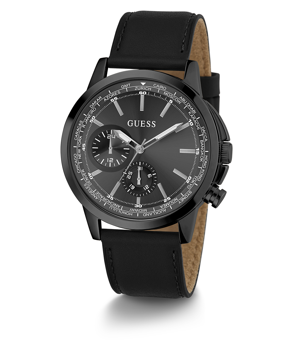 GUESS Mens Black Multi-function Watch