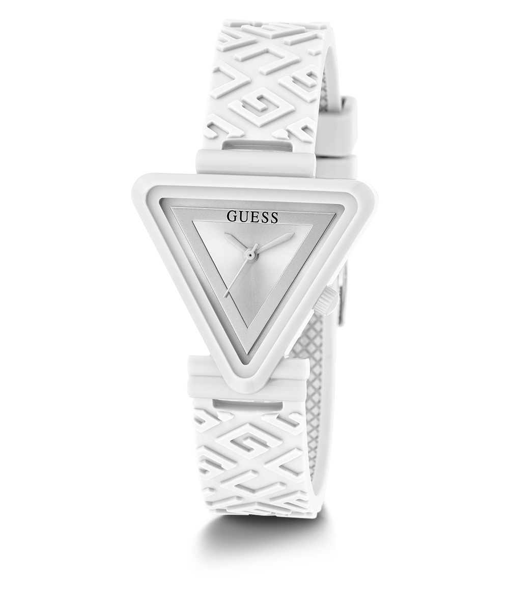 GUESS Ladies White Analog Watch