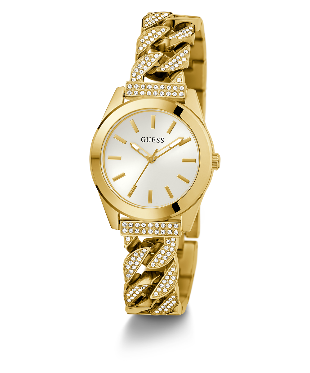GUESS Ladies Gold Tone Analog Watch