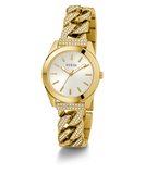 GUESS Ladies Gold Tone Analog Watch