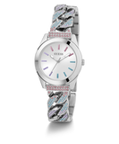 GUESS Ladies Silver Tone Analog Watch