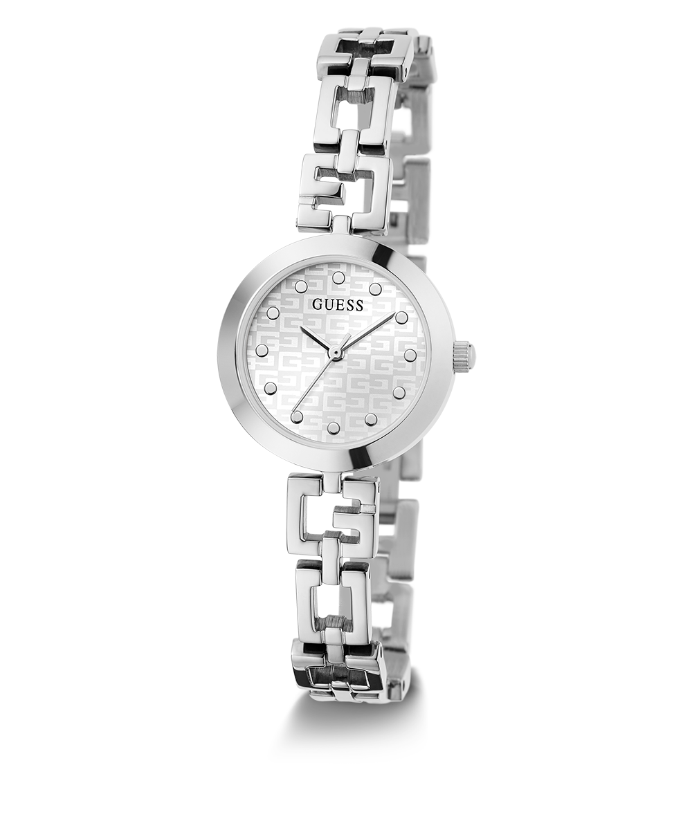 GUESS Ladies Silver Tone Analog Watch