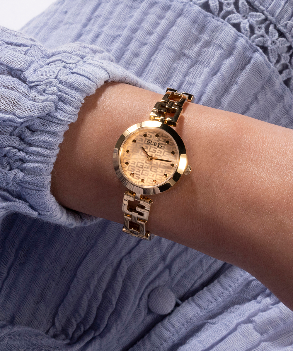 GUESS Ladies Gold Tone Analog Watch