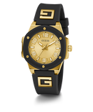 GUESS Ladies Black 2-Tone Analog Watch