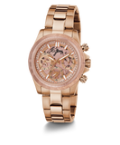 GUESS Ladies Rose Gold Tone 2-Tone Multi-function Watch
