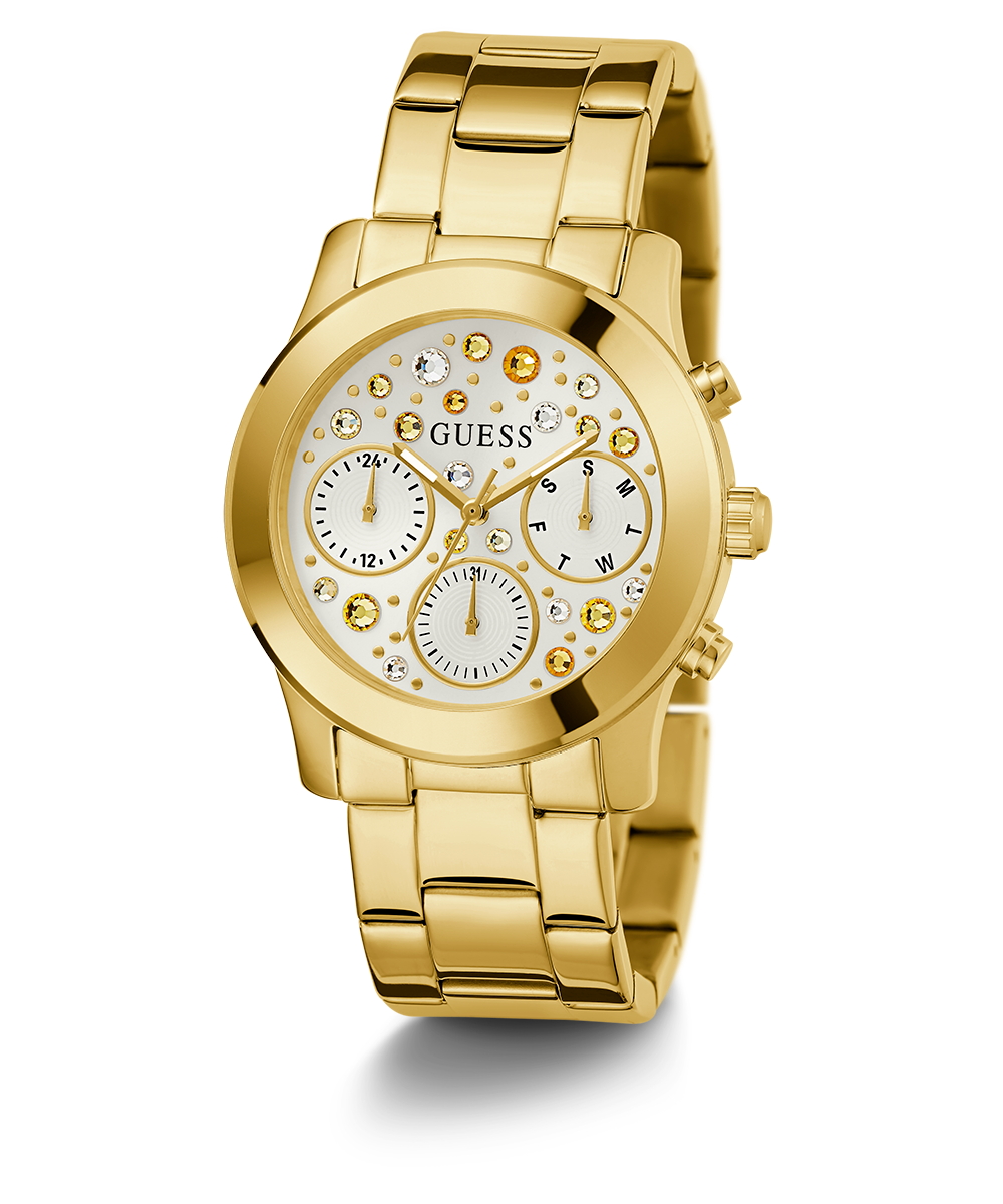 GUESS Ladies Gold Tone Multi-function Watch