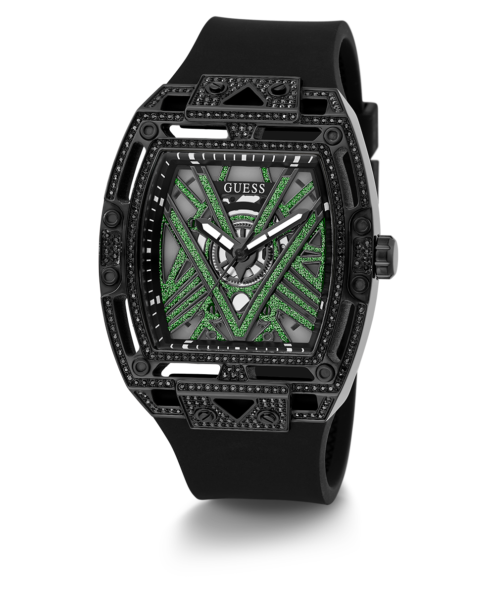 GUESS Mens Black Analog Watch