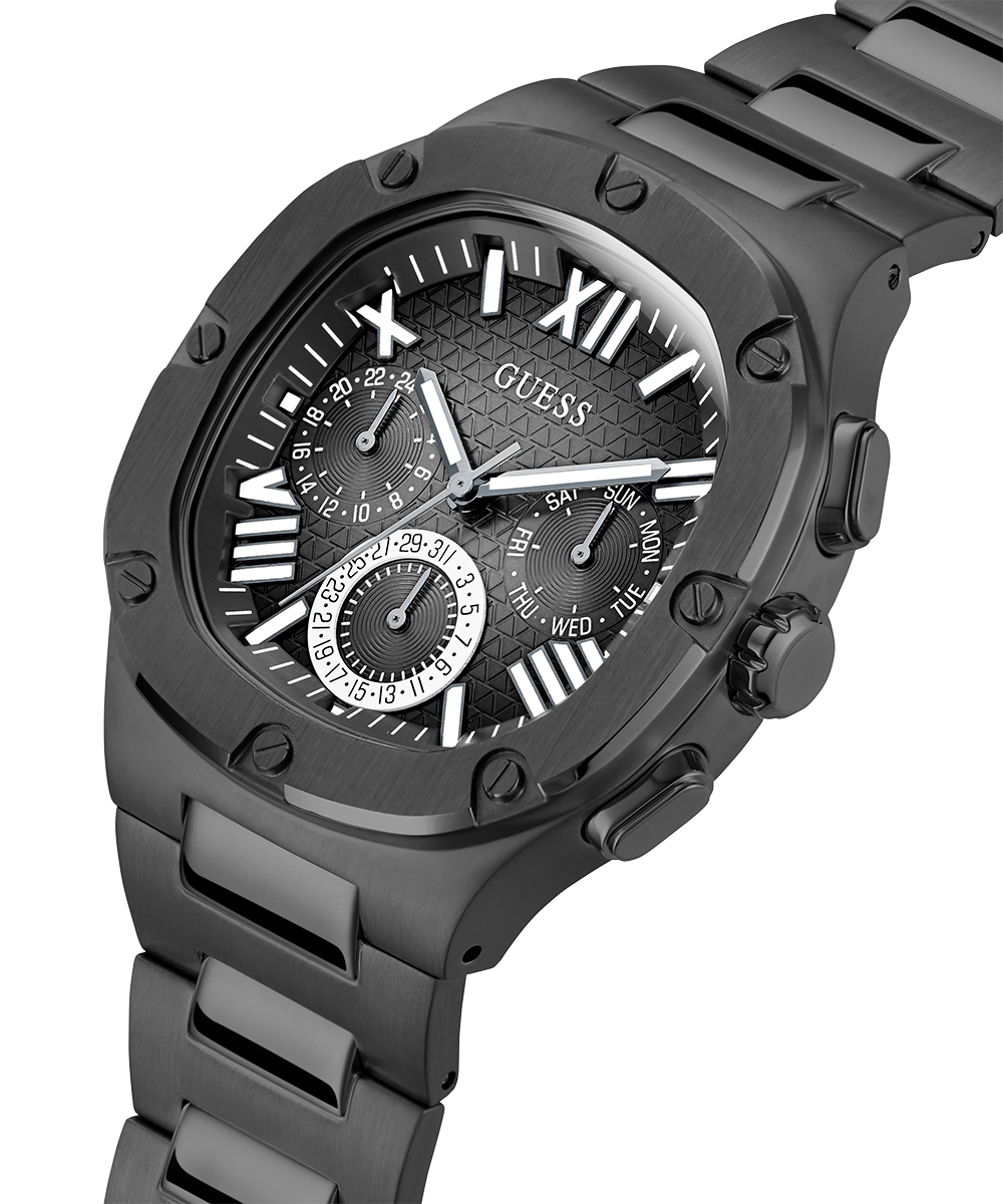 GUESS Mens Black Multi-function Watch