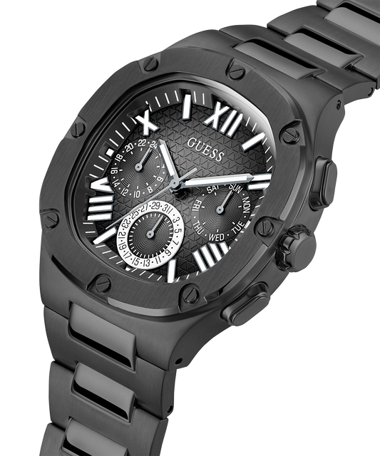 GUESS Mens Black Multi-function Watch