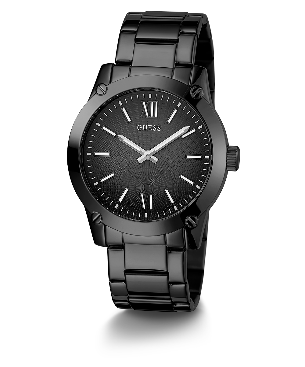 GUESS Mens Black Analog Watch
