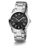 GUESS Mens Silver Tone Analog Watch