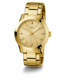 GUESS Mens Gold Tone Analog Watch